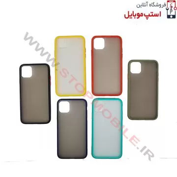 قاب گوشی آیفون IPHONE 12 PRO MAX مدل پشت مات محافظ لنز دار