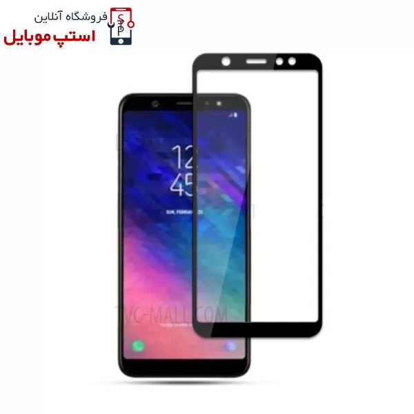 Full-Glass-Screen-Protector-Samsung-A6-Plus-2018-2-SS.jpg گلس سامسونگ SAMSUNG GALAXY A6 PLUS 2018 مدل شیشه ای فول تمام صفحه