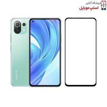 گلس شیائومی Mi 11 Lite مدل شیشه ای فول تمام صفحه