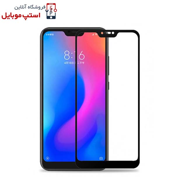 گلس شیائومی REDMI 6 PRO مدل شیشه ای فول تمام صفحه