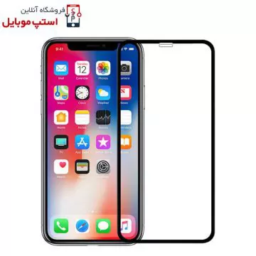 گلس آیفون IPHONE XS مدل شیشه ای فول تمام صفحه