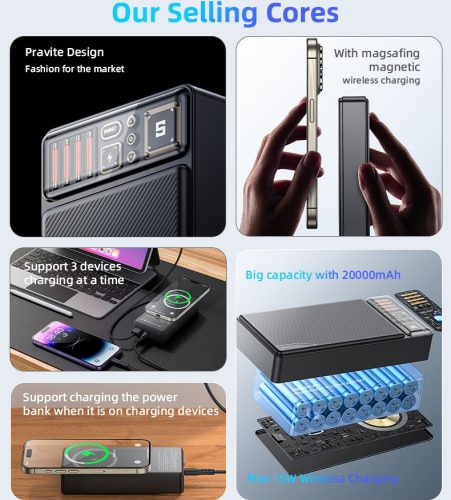 پاوربانک یسیدو مدل YP58 با ظرفیت 20000 میلی آمپر