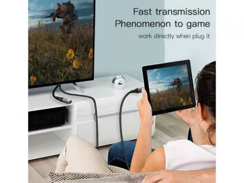 کابل Type-Cبه Hdmi یسیدو 4k مدل HM03 طول 1.8 متر | استپ موبایل