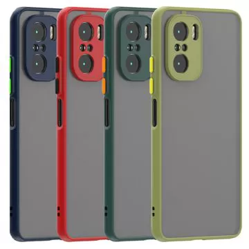 قاب گوشی شیائومی XIAOMI POCO F3 مدل پشت مات محافظ لنز دار