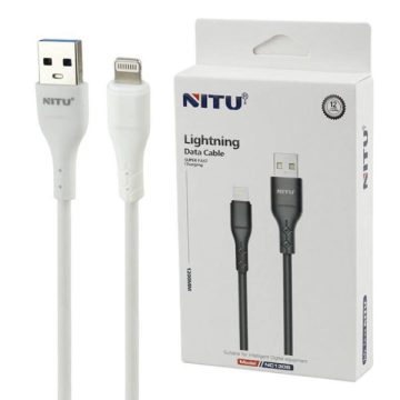 کابل USB به لایتنینگ نیتو NITU NC130 طول 1.2 متر 2.4 آمپر