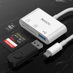 تبدیل Type-C به USB-3 و مموری کارد یسیدو مدل Yesido GS16