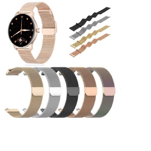 بند واچ فلزی میلانس مناسب ساعت هوشمند شیائومی مدل KISLECT - KR سایز 22MM