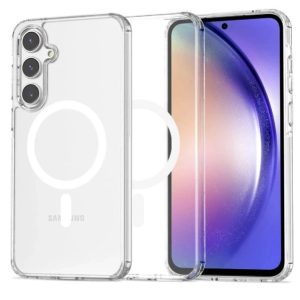 قاب کریستالی شفاف سامسونگ S25 FE مدل Clear Case MagSafe