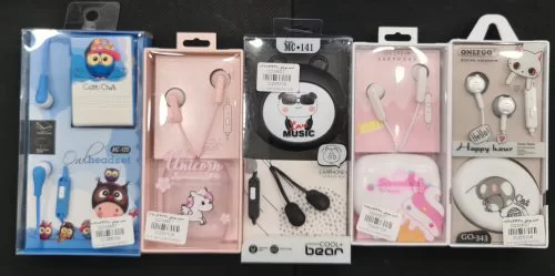 هندزفری فانتزی طرح عروسکی با جک 3.5 میلیمتر