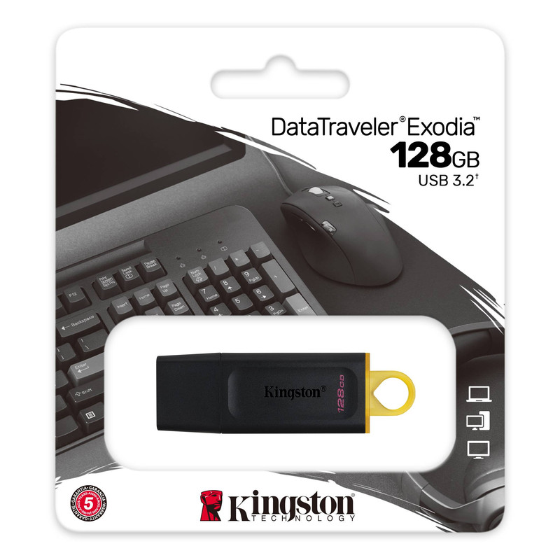 فلش 128 گیگ کینگ استون KINGSTON DTX-USB 3.2 فلش 128 گیگ کینگ استون KINGSTON EXODIA DTX-USB 3.2