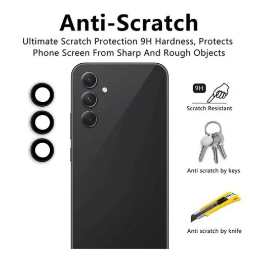 گلس لنز دوربین گوشی سامسونگ A54 از نوع رینگی