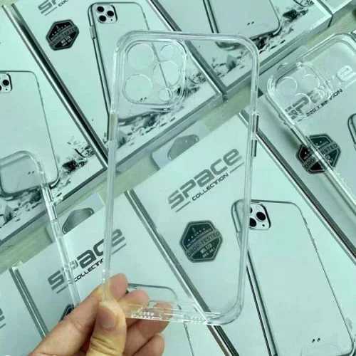 قاب گوشی iPhone 12 Pro Max آیفون مدل اسپیس Space دکمه کرومی