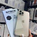 قاب گوشی iPhone 12 Pro Max آیفون مدل اسپیس Space دکمه کرومی