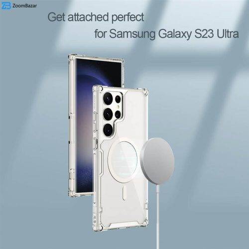 قاب ژله ای و محافظ لنزدار سامسونگ Galaxy S23 Ultra مدل مگ سیف دار