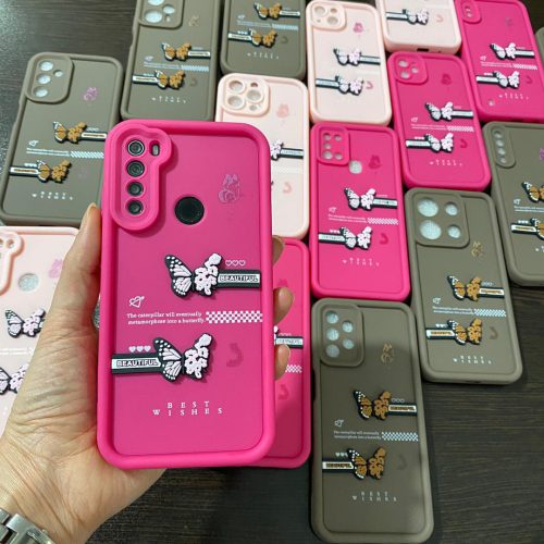 قاب گوشی Solid Case سیلیکونی طرح پروانه
