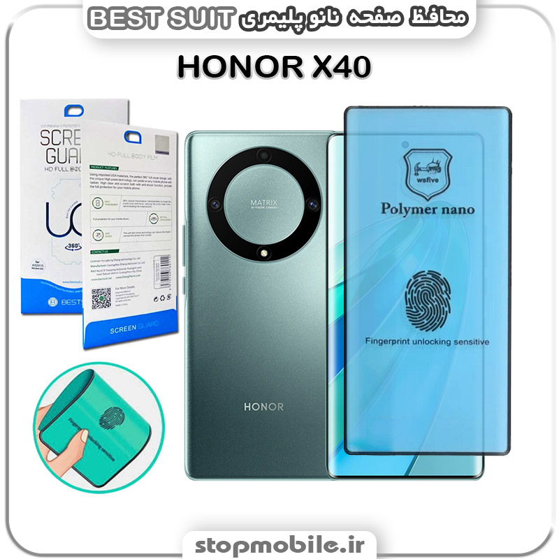 گلس-نانو-پلیمر-BEST-SUIT-هواوی-HONOR-X40 گلس نانو پلیمری هواوی Huawei HONOR X40 مدل Best suit