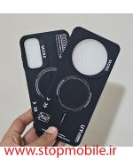 قاب گوشی مدل سیلیکونی طرح مگ سیف مشکی