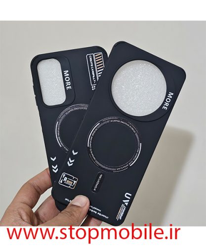 قاب گوشی مدل سیلیکونی طرح مگ سیف مشکی