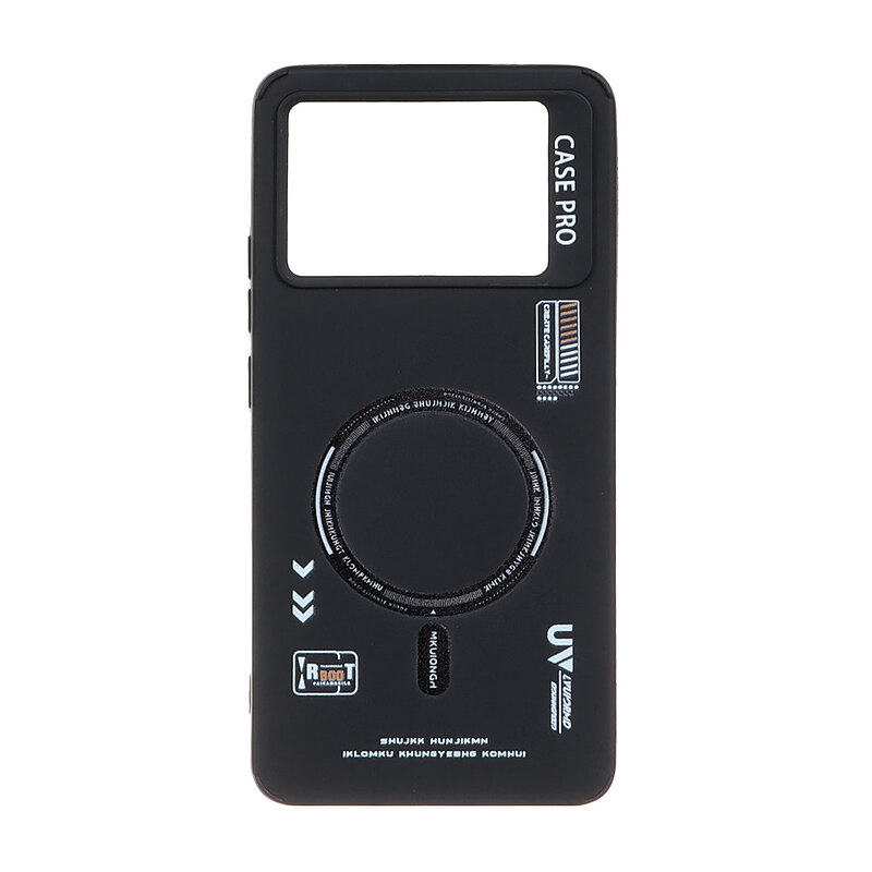 سیلیکونی طرح مگ سیف مشکی POCO X6 PRO قاب گوشی مدل سیلیکونی طرح مگ سیف مشکی