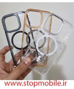 گارد مگسیف دار شفاف دور رنگی creative case