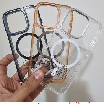 گارد مگسیف دار شفاف دور رنگی creative case