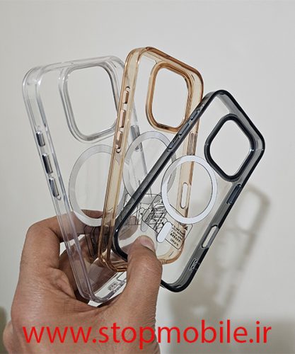 گارد مگسیف دار شفاف دور رنگی creative case