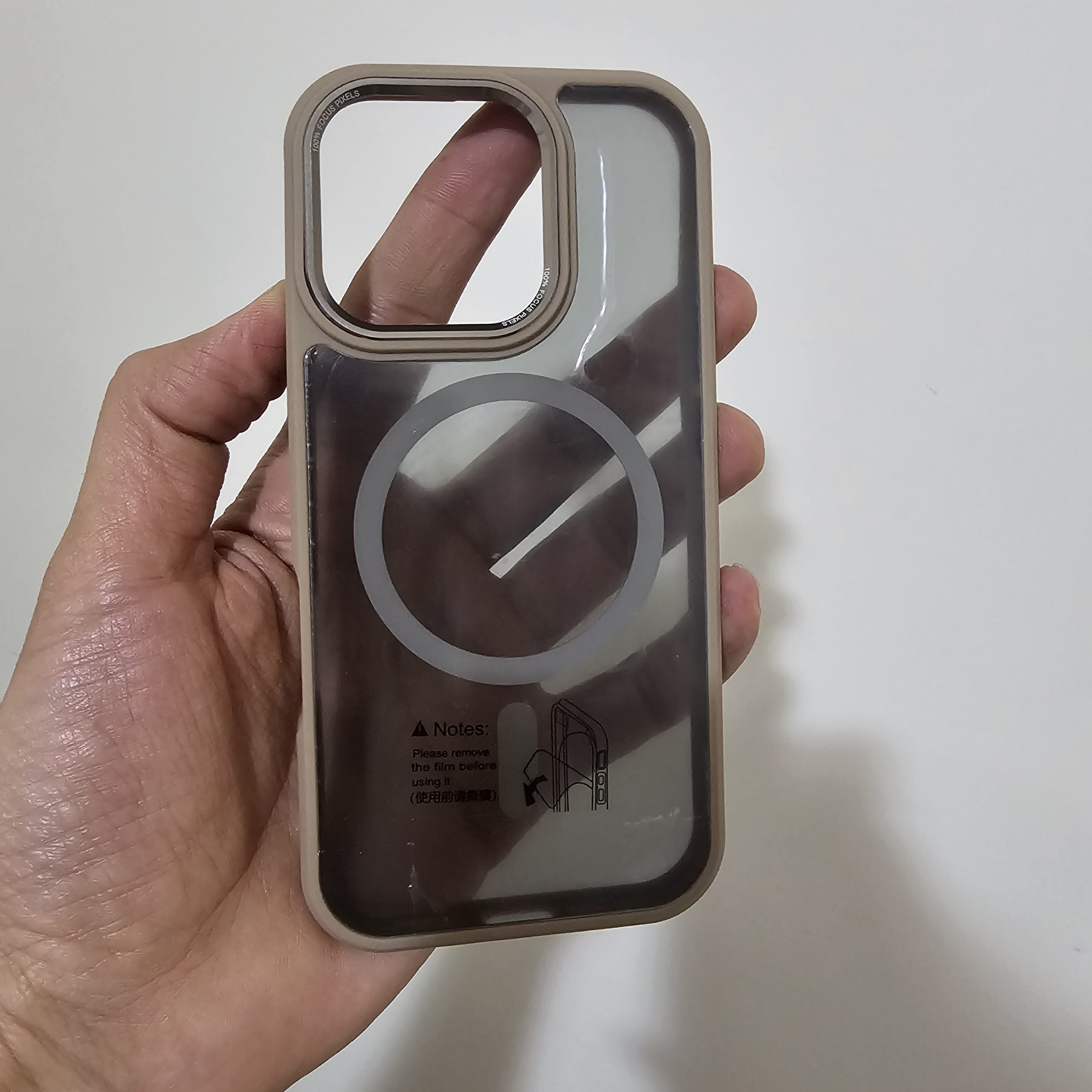 گارد آیفون مدل مگسیف دار مات دور رنگی creative case