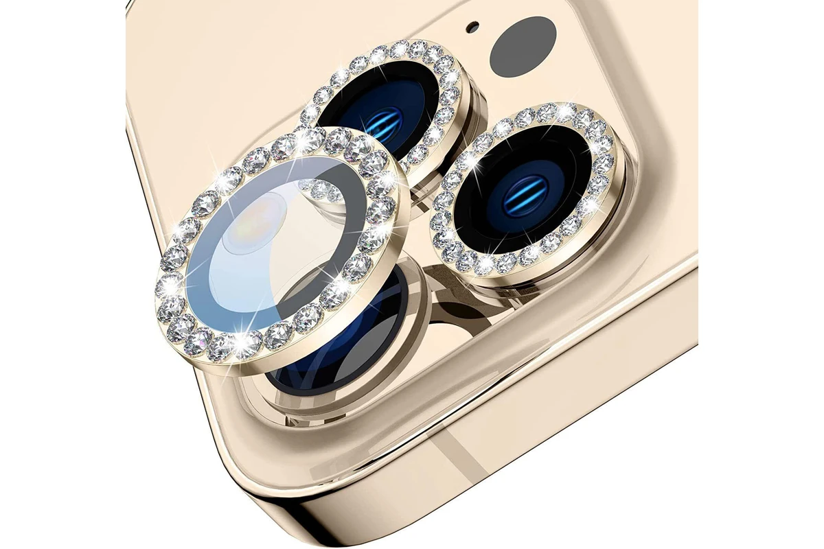 گلس دوربین آیفون از نوع رینگی نگین دار - 2