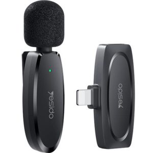 میکروفون یقه ای یسیدو مدل KR12 (تک کاربره , لایتنینگ)