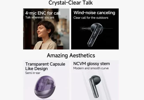 هندزفری بلوتوث شیائومی مدل QCY Ailybuds Clear ( نسخه گلوبال )