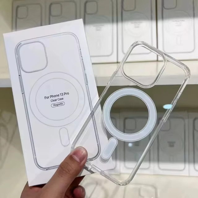 قاب کریستالی شفاف آیفون iPhone 13 مدل Clear Case MagSafe (2) استپ موبایل | لوازم جانبی موبایل و تبلت | قاب کریستالی شفاف آیفون iPhone 14 مدل Clear Case MagSafe