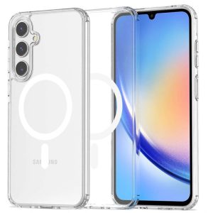قاب کریستالی شفاف سامسونگ A16 مدل Clear Case MagSafe