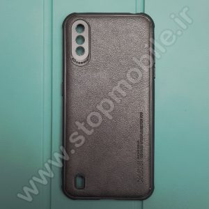 قاب کلاسیک سامسونگ A01 طرح چرم مدل X-level