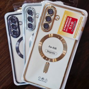قاب ژله ای و محافظ لنزدار سامسونگ Galaxy A36 مدل مگ سیف دار