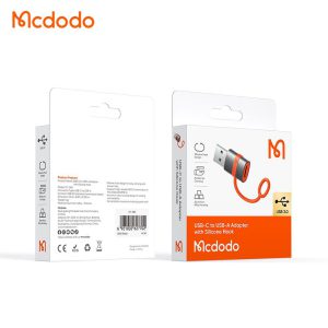 تبدیل مک دودو Mcdodo OT-3800 – USB-C to USB-A همراه نگهدارنده سیلیکونی