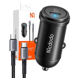 شارژر فندکی Mcdodo CC-7493 با کابل Type-C به Type-C و توان 30 وات