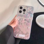 قاب موج صورتی مدل قلبی هولوگرامی