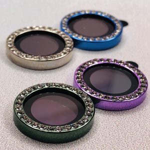 گلس دوربین نگین دار از نوع رینگی - استپ موبایل