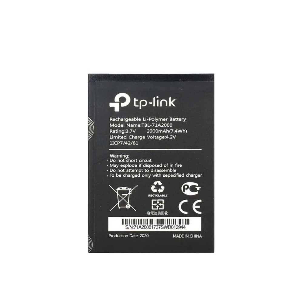 باتری اصلی مودم تی پی لینک TP-LINK M7300 با مدل فنی TBL-71A2000 باتری اصلی مودم تی پی لینک TP-LINK M7300 با مدل فنی TBL-71A2000