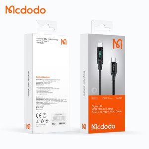 کابل مک دودو Mcdodo CA-1100 از نوع Type-C به Type-C با طول 1.2 متر