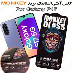 گلس سامسونگ F17 مدل آنتی استاتیک برند MONKEY