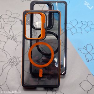 قاب سامسونگ S24 ULTRA مدل مگ سیف دار مات برند Q SERIES