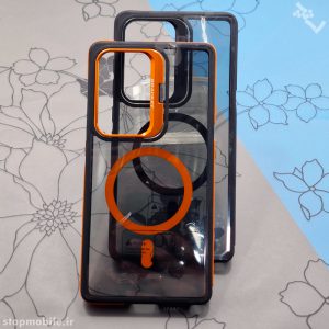 قاب سامسونگ S25 ULTRA مدل مگ سیف دار مات برند Q SERIES