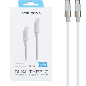 کابل VIPLATINA مدل BC14 از نوع USB-C به USB-C