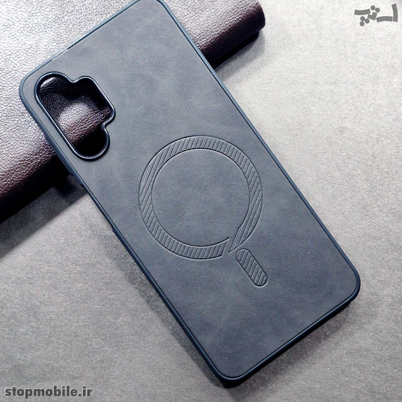 A32-4G قاب چرم مخملی سامسونگ A13 طرح مگ سیف | شیک و بادوام