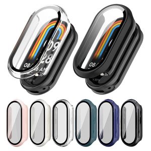 کاور مچبند شیائومی Mi Band 10 مدل HARD CASE با گلس محافظ صفحه