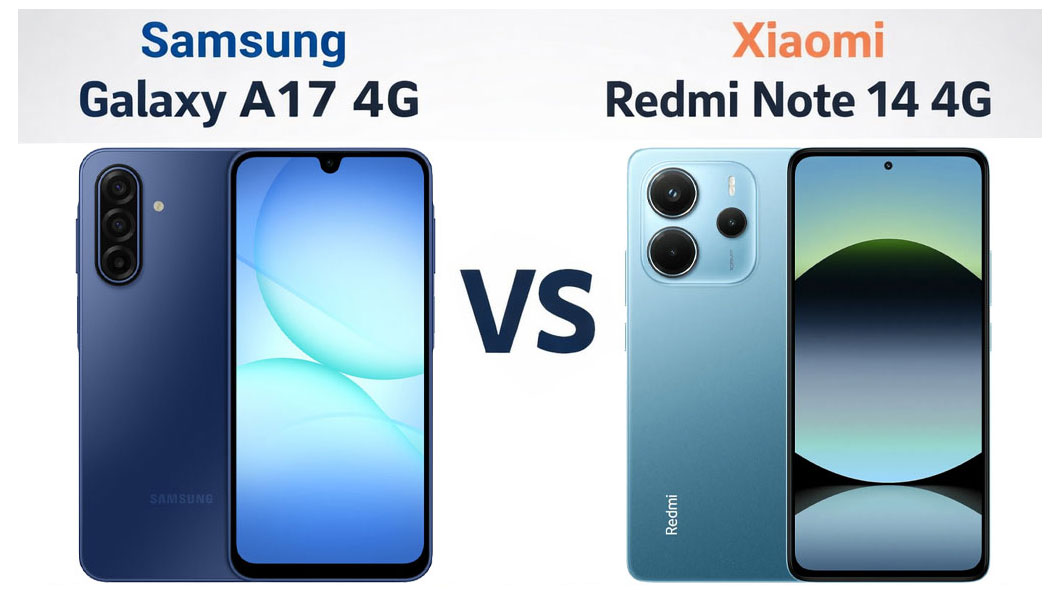 بررسی و مقایسه کامل سامسونگ Galaxy A17 4G و شیائومی Redmi Note 14 4G
