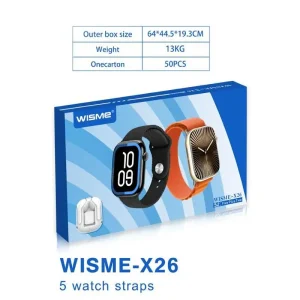 ساعت هوشمند و ایرپاد ویسمی WISME-X26 با 5 مدل بند و قابلیت اتصال به گوشی