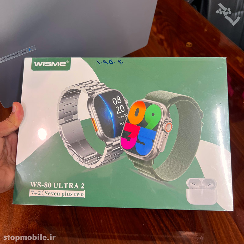 ساعت هوشمند و ایرپاد ویسمی WS-80 ULTRA 2