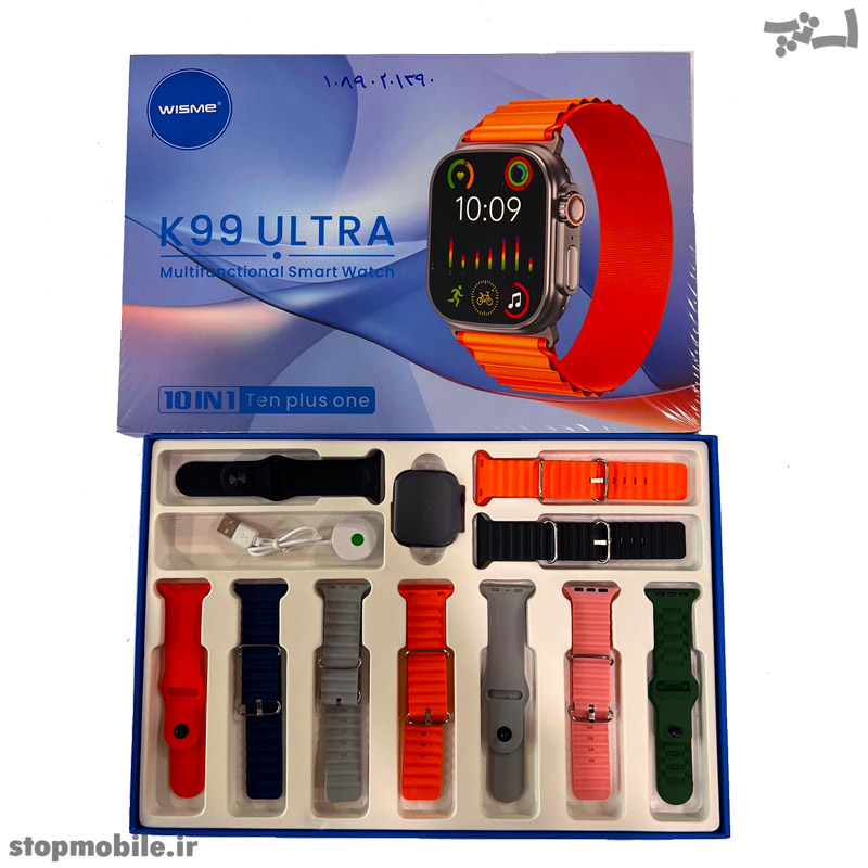 ساعت هوشمند ویسمی K99 ULTRA با 10 مدل بند و قابلیت اتصال به گوشی
